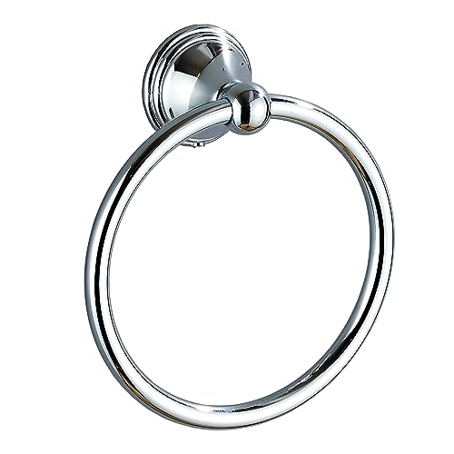 Towel Ring for Bathroom Chrome Hand Towel Holder 1 Pack Bathroom Accessories and Towel Racks for Bathroom Wall Mount