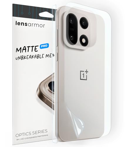 Image of Lensarmor Compatible with OnePlus 15 Back Membrane Protector (1 Pack) - Premium Matte Skin Film, Scratch Resistant, Bubble-Free Application & Case-Friendly Design