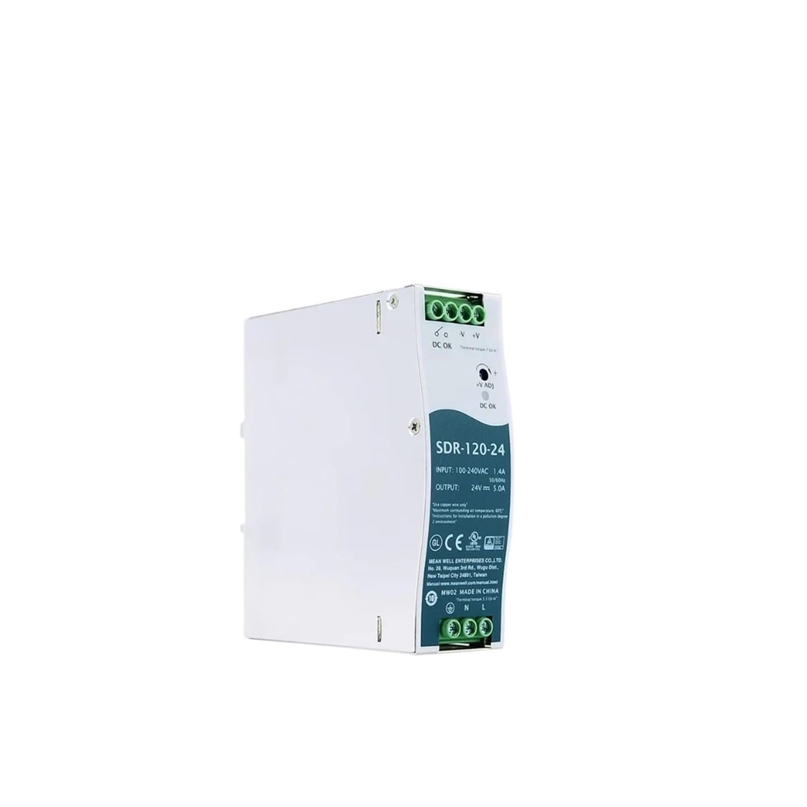 LEOTNNDQ SDR-120-24 120W 24V 5A Single Output Power Supply