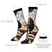XZDWPY North American bison herd Unisex Mid-Calf Socks 2 Black-1 Polyester Skin-Friendly Moisture-Wicking Fashionable Crew Socks
