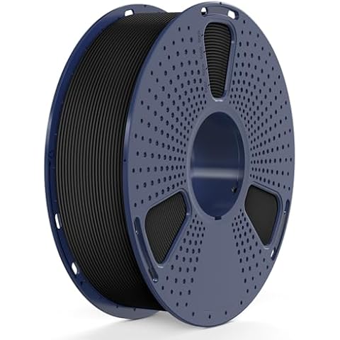 SUNLU High Speed PETG 3D Filament 1.75mm, 30mm/s - 600mm/s Print Range, High Flow Speedy 3D Printer Filament, Fit Most FDM Printers, Dimensional Accuracy +/- 0.02mm, 1kg Spool, (Black) Cover
