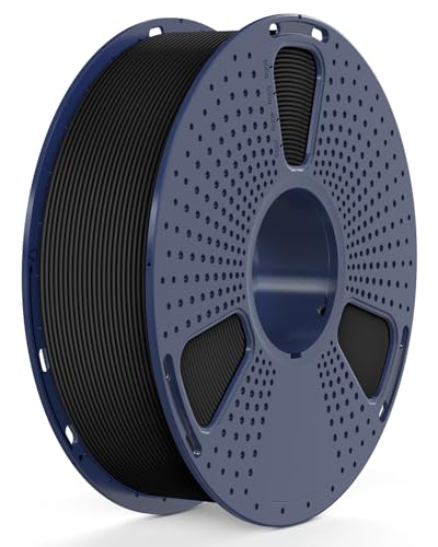 SUNLU Rapid PETG 3D Filament 1.75 mm 1KG, Hohe Geschwindigkeit 30–600mm/s 3D Drucker Filament, Maßgenauigkeit ± 0.02mm, 1KG Reusable Spule, Passend für die Meisten FDM 3D Drucker (Schwarz)