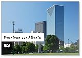 Imán para nevera, diseño de Panorama Der Downtown Von Atlanta, Georgia