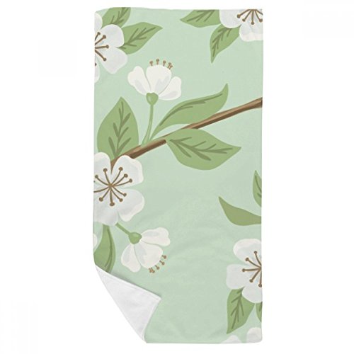 Serviette de bain douce fleur de pêche finis les tissus rêches