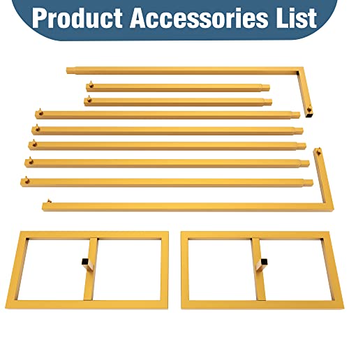Wokceer 10X10 Ft Backdrop Stand Heavy Duty Pipe And Drape Kit, Adjustable Gold Backdrop Stand For Wedding Birthday Party Photography Photo Booth Background Christmas Decoration #TOP6