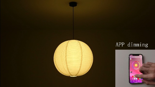 MUZI lighting Japanese Style Noguchi Yong Paper Art Chandelier