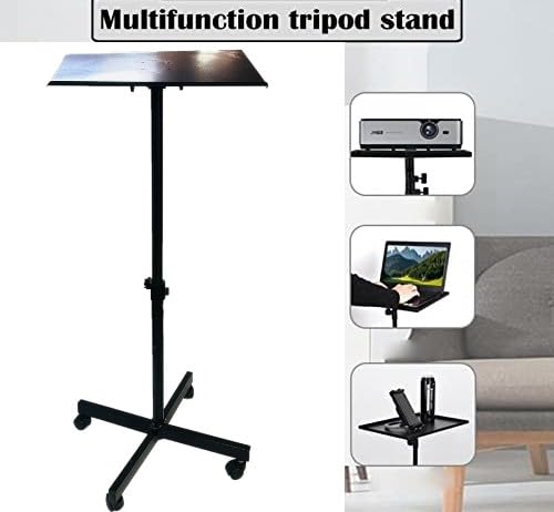 Spline Multi-Purpose Projector Stand Laptop Tripod Stand Height 180 Degree Angles Adjustable with Heavy Duty Laptop Floor Stand for Indoor Outdoor Office, Home, Stage, Studio, DJ Racks#12 12 41d2+1yEFCL