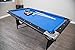 Hathaway Fairmont Portable 6-Ft Pool Table for Families with Easy Folding for Storage, Includes Balls, Cues, Chalk, Blue