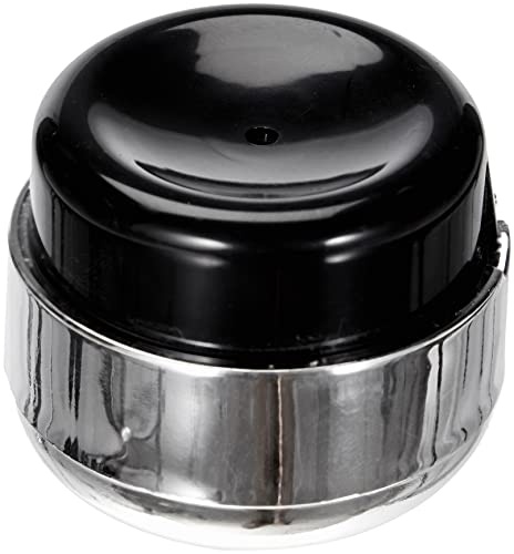 FACKELMANN 5cm Chrom Eilocher, Kunststoff, Schwarz/Silber, 5 cm Cover