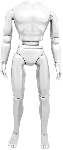 Figures Toy Company Figura de acción de cuerpo blanco masculino retro de 8 pulgadas tipo S