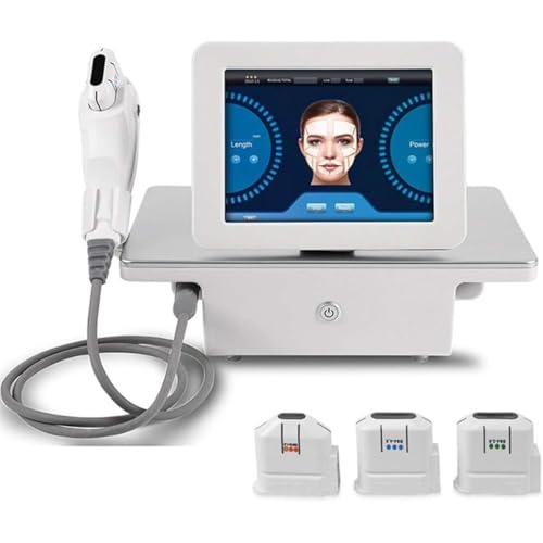 Anti Aging Face Lifting Device - HIFU Home Facial Beauty Machine for Skin Rejuvenation, Neck Wrinkle Removal, Whitening, and Body Tightening