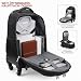 StarCloud 4-Rad Rucksack mit Rollen 45L (22x14x9 Zoll): 17,3-Zoll Laptop Rucksack Trolley, Wasserabweisender Handgepäck Rucksack mit Rollen, Airline-Approved Kabinengepäck für Reisen & Business