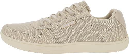 WHITIN Men's Wide Barefoot Shoes | Stylish Canvas Minimalist Sneakers | Zero Drop Sole2