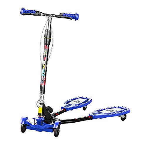 Scooter,Outdoor Sports Scooter Kick,Adjustable Toddler, Folding 4 Flashing Wheel Kick Scooetr For 3-14Yr Old Boy/Girl, Double Hand Brake 50Kg Load, Anti-Slip Pedal Adult Boy And Girl,Toy Balance C Mzx #TOP19