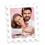 Hidoo Creations Lot de timbres personnalisés, faux timbres autocollants, factices, photos, anniversaire, mariage, baptême, faire part, cadeaux invités, stickers, 3cm