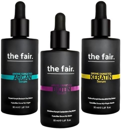 the fair. Dökülme, Kırılma ve Kepek Önleyici Vegan Saç Serumu Seti 150 ML