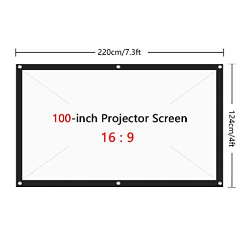 Pantalla de proyector plegable de 100 pulgadas 16:9 miniatura 2