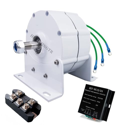 HENGJINGTR 12v,﻿12000W 110V/ 220V Portable Permanent Magnet Electric Motor, Maglev Generator DIY AC Alternator Permanent Magnet Motor (with Base)