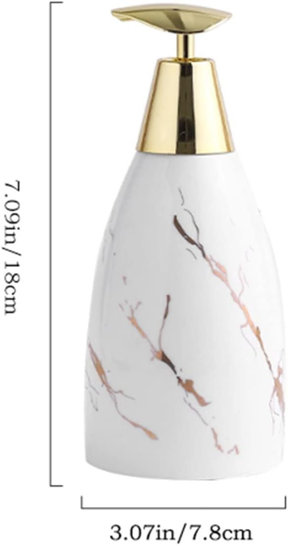 Soap Dispenser Ceramic Soap Dispenser Lotion Bottle Bathroom Decoration Accessories Shampoo Bottle Home Container Decoration Empty Press Pump Bottles (Color : Lotion Bottle 4) (Lotion Bottle 1 )