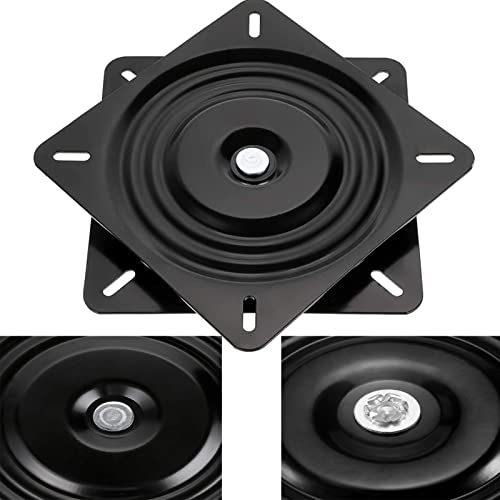 6.25Inch Heavy Duty Bar Stool Swivel Plate, 360° Square Rotating Swivel Plate, Bar Stool Seat Turntable, Mount Plate For Recliner Chair Bar Stool Swivel Furniture Replacement #TOP3