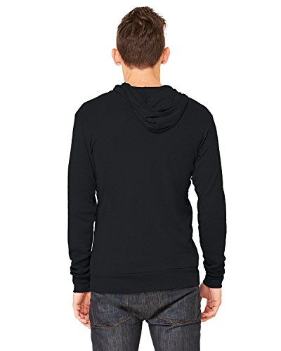 Bella + Canvas Unisex Triblend Full-Zip Lightweight Hoodie, L, BLACK TRIBLEND2