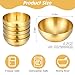 6 Pack Gold Mixing Bowls, 7.9 Inches Large Stainless Steel Mixing Bowl Heat Insulated Matte Finish Metal for Christmas Thanksgiving First Holy Rice Salad Noodle Snack Ice Cream Baking Facial (50 oz)