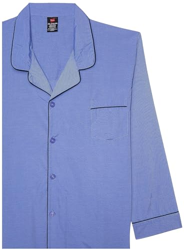 Image of Hanes Men's Woven Plain-Weave Pajama Set