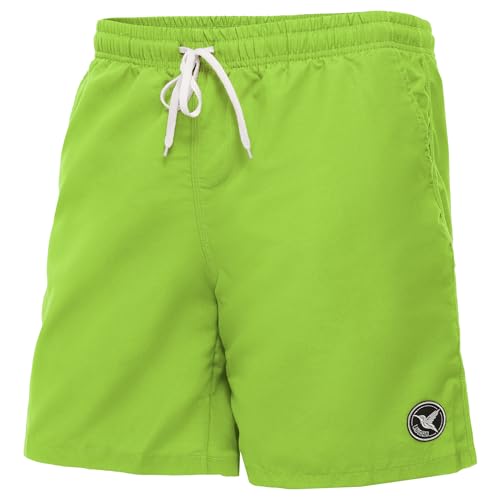 Ladeheid Bañador Hombre, Short de Natación con Secado Rápido, Forro de Malla Interior, Pantalón Corto con Bolsillos Laterales y Traseros, Cintura Elástica Ajustable LA40-129 (Verde Claro, L)