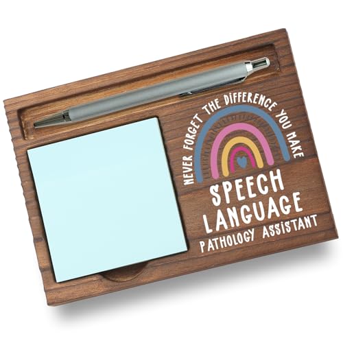 Speech Language Pathology Assistant Gifts Sticky Note Holder, Thank You Gift for SLPA, Communication