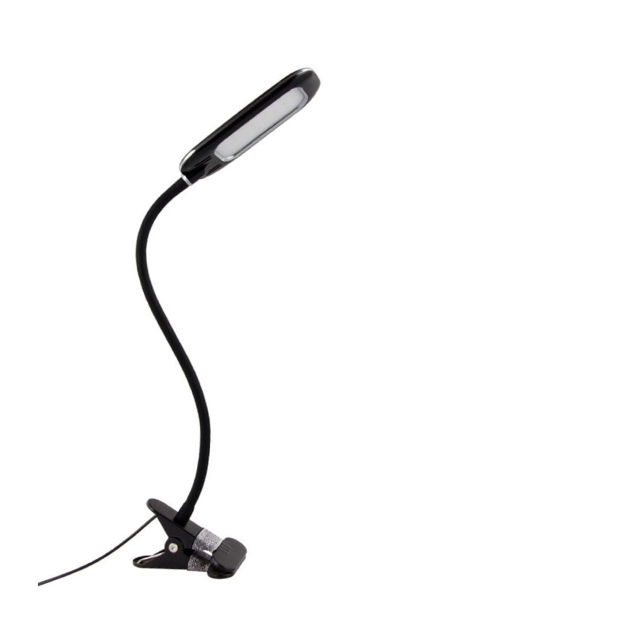 DIYEAH USB Clip Reading Lamp LED Eye Care Book Light Portable Flexible Clip Design with Brightness Levels for Nightstand Bedside Travel and Camping Black