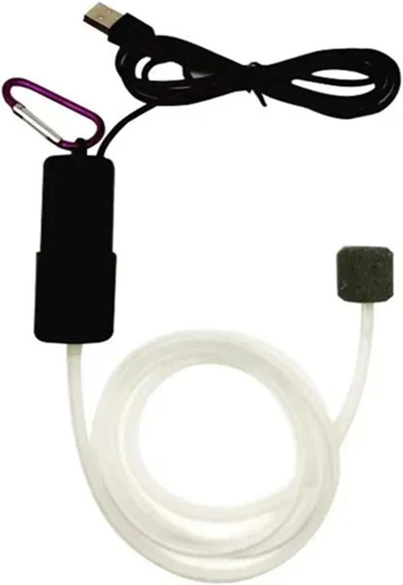 Aquarium Oxygen Air Pump Portable USB Silent Air Pumps with Air Stone Fish Tank Aerator Mini Oxygen Pump Aquarium Accessories 1Pcs