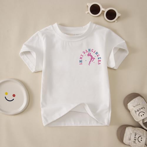 Image of GLIGLITTR in My Dancing Era Shirt for Girls Kids Toddler Dancer Graphic T-Shirt Funny Dance Lover Short Sleeve Summer Tees