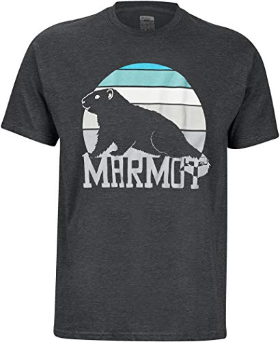 T-shirt Marmot Dawning Charcoal Heather XL pour homme en coton mélangé