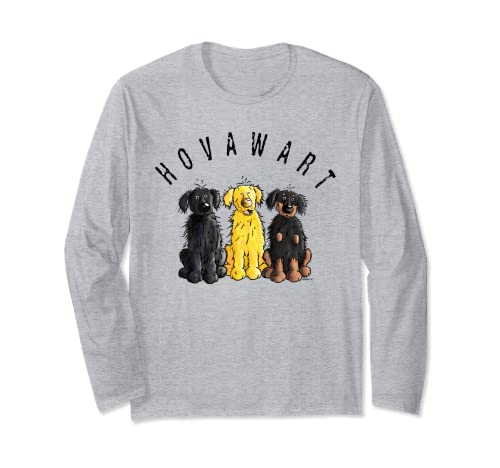 Three Hovawart Dogs Gift For Hovawart Dog And Puppy Lover Long Sleeve T-Shirt