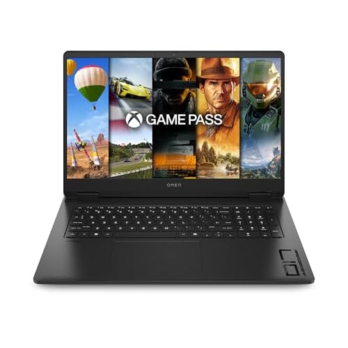 HP Omen Gaming Laptop | 17,3 Zoll FHD-Display - 144 Hz | AMD Ryzen 5 8645HS | 16 GB DDR5 RAM (2x8 GB) | 512 GB SSD | NVIDIA GeForce RTX 4050 (6GB) | QWERTZ | Windows 11 | 3 Monate GamePass | Schwarz