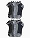 Calvin Klein Mens Quarter Socks - 12 Pack Breathable Soft Cushioned Quarter Cut Athletic Ankle Socks for Men, Size 7-12, Assorted