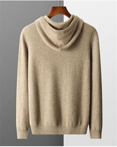 Men's Pullover Sweater Hooded Collar Casual Long Sleeve Solid Color Slim Fit Pullover Sweaters2