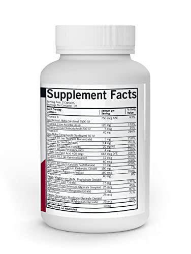 Kirkman - Children’s Multivitamin & Mineral Capsules - 120 Capsules - Potent Broad Spectrum Vitamin/Mineral Supplement - With Coenzyme Q-10 - No Artificial Colors Or Flavors #TOP1