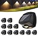 SOLPEX Solar Lights Outdoor Waterproof IP65, Solar Stair Lights Outdoor for Fence, Deck, Step, Dual Color LED 3 Lighting Modes House Wall Light for Porch, Backyard, Fence, Garden Decor-12 Pack