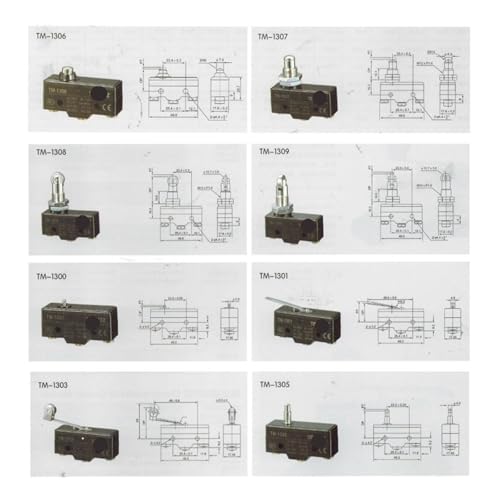 Micro-interrupteurs étanches TM-1308 pour rénover un automatisme de portail et fin de course garage - 5