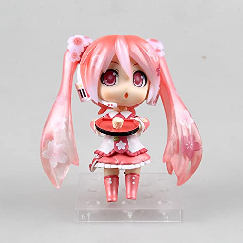 Hatsune Miku Nendoroid Sakura Miku Q Version Gaming Action Anime Figures Toy With Accessories And Movable Joints Model Statue Characters Collectibles Dolls Toys #TOP2