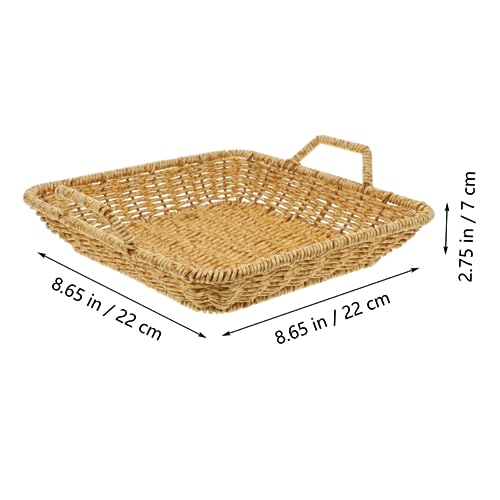 Cesta de almacenamiento tejida lavable para evitar humedad en el pan 3