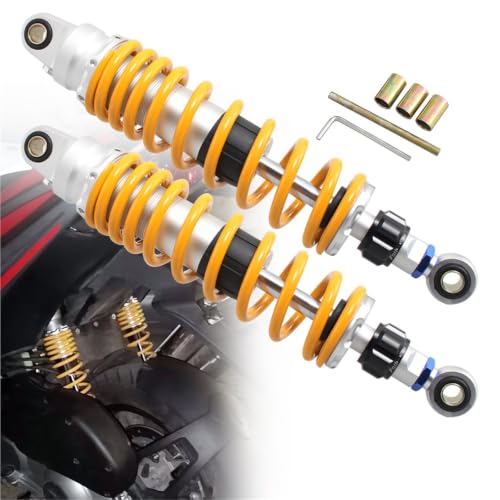 Amortisseur arrière 330mm réglable pour éliminer les chocs secs sur votre moto