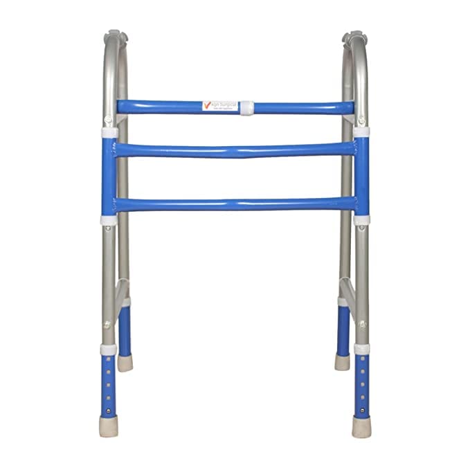 Kgn Surgical Portable Light Weight Height Adjustable Foldable Walker