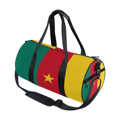 Bolsa de gimnasio con la bandera de Camerún para tus entrenamientos y viajes