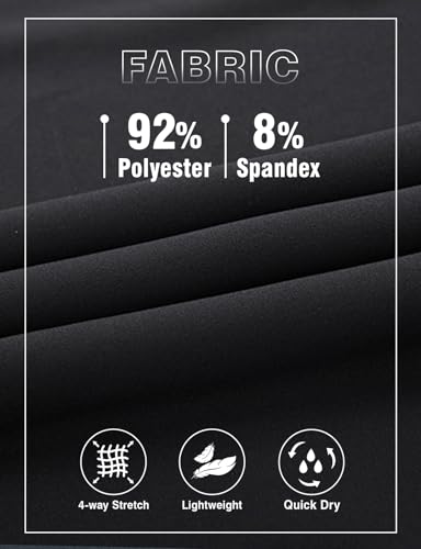 TBMPOY Men's Lightweight Hiking Travel Pants Breathable Athletic Fishing Active Joggers Zipper Pockets4