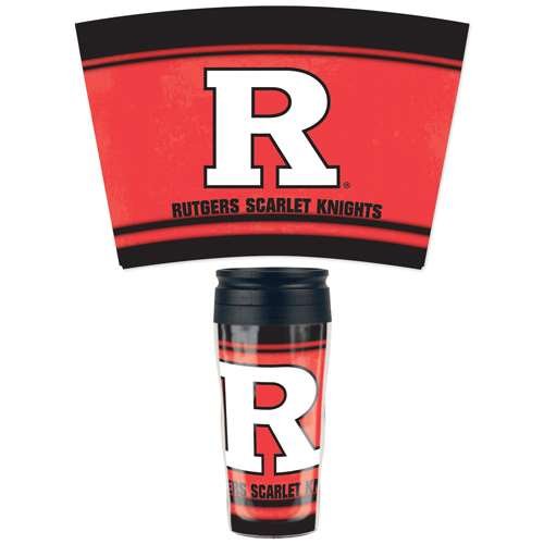 WinCraft Rutgers Scarlet Knights 16oz Plastic Travel Mug