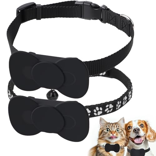 Dechoga Rastreador de gato, Collar GPS Chat Tracker - Localización en directo para territorio y actividad, compatible con Apple Find sin suscripción, collar Seresto Chat y GPS Chat + 1 collar de