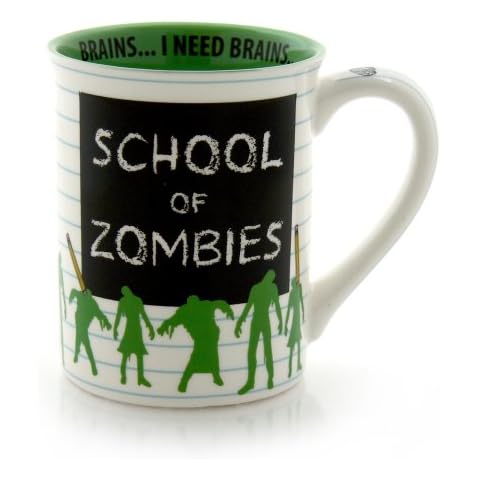 Our Name Is Mud 16-Ounce 'School of Zombies' Mug by Lorrie Veasey, 4.5-Inch Cover