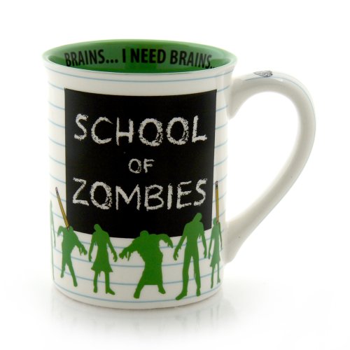 Our Name Is Mud Tazza "School Of Zombies" Di Lorrie Veasey, 470 Ml, 11,4 Cm